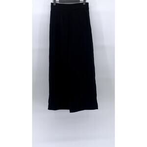 ZARA Women's Black Solid Side-Zip Wide-Leg Dress Pants SZ XS